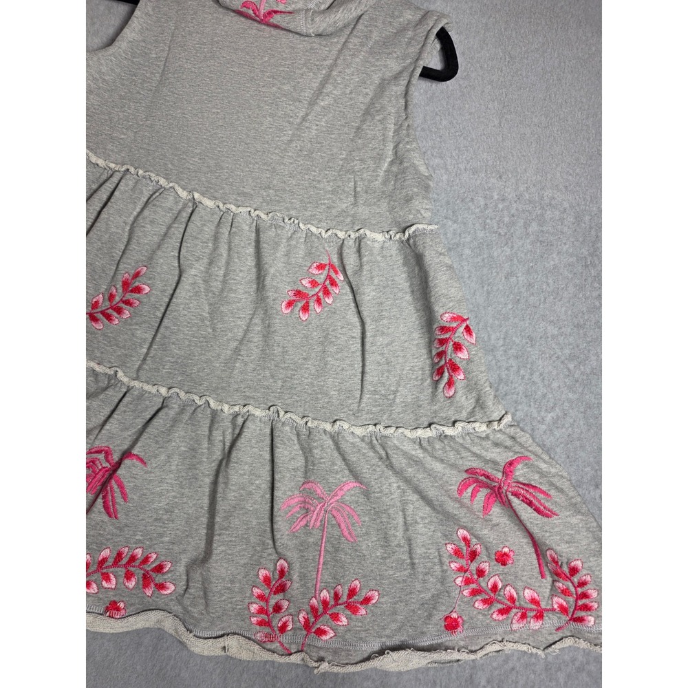 Johnny Was Cassia Grey Embroidered Swing Hoodie Jacket Vest Womens Small Pink - Picture 6 of 12